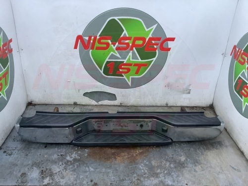 2009 Nissan Navara D40 Chrome Rear Bumper 2005-2015